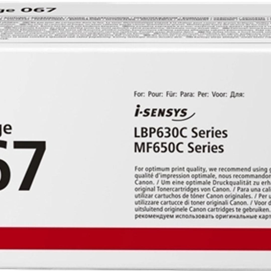 Canon 067 Amarillo Cartucho de Toner Original - 5099C002 1