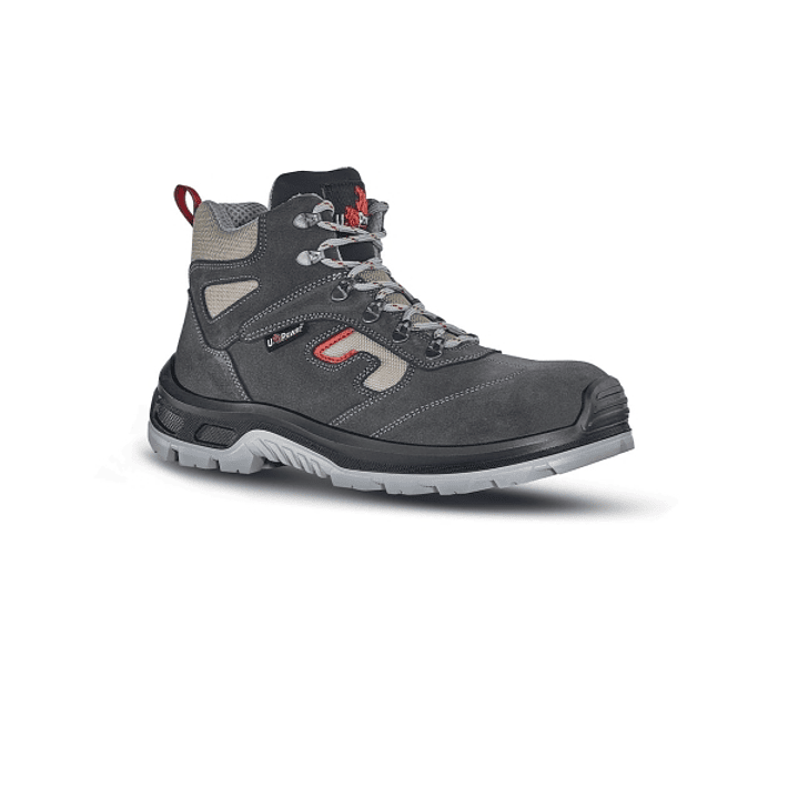Upower Check L Botines de Seguridad - Talla 40 - Empeine Gamuza Suave, Textile Ultra Transpirable, Puntal Composite, Antiperforacion, Antideslizante,  1
