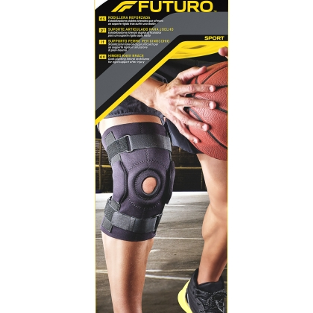 Futuro Rodillera Reforzada - Ajustable (40.6 - 55.9cm) - Color Negro 1