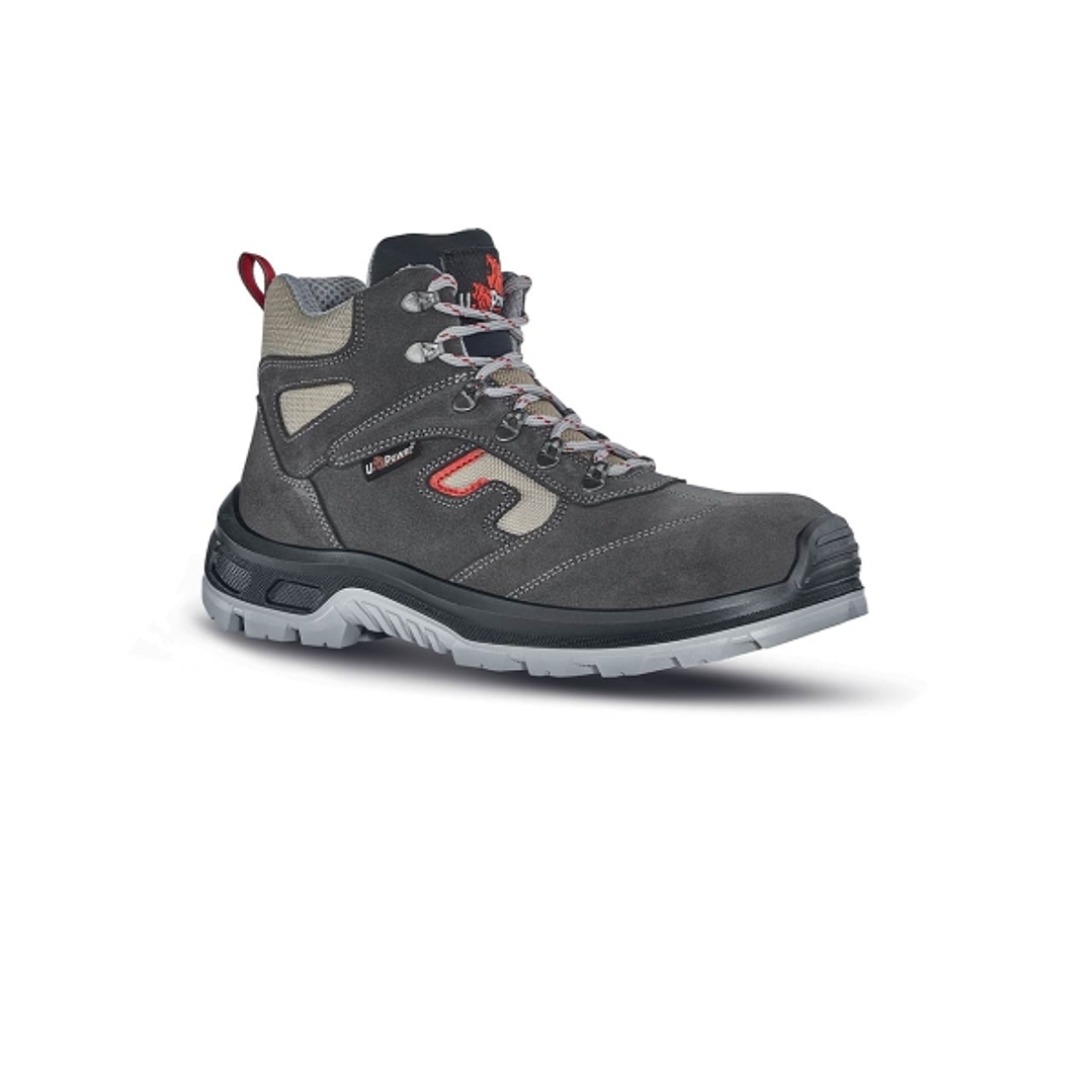 Upower Check L Botines de Seguridad - Talla 41 - Empeine Gamuza Suave, Textile Ultra Transpirable, Puntal Composite, Antiperforacion, Antideslizante,  1