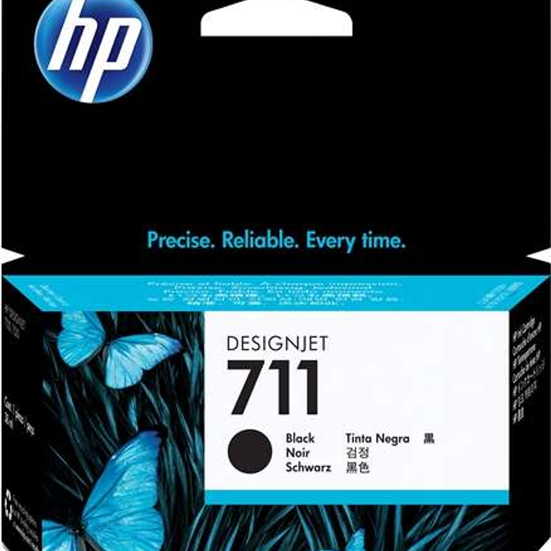 HP 711 Negro Cartucho de Tinta Original - CZ129A 1