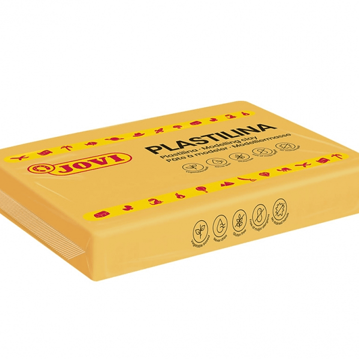 Jovi Caja de 15 Pastillas de Plastilina 350gr - 100% Vegetal - Muy Moldeable - No Se Seca - sin Gluten - Inocua - Ideal para Volumen y Moldes - Color  1