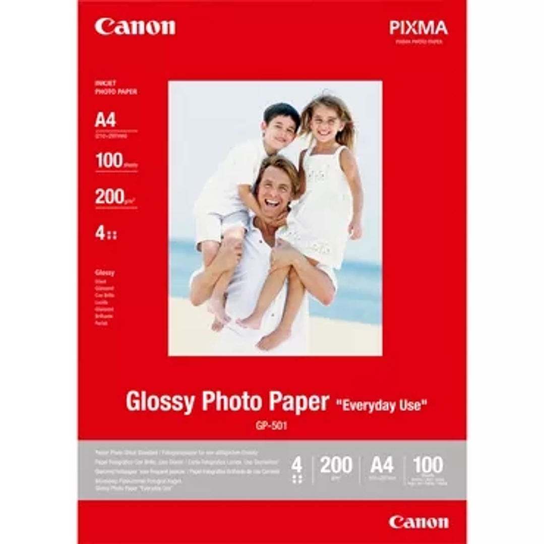 Canon GP-501 Papel Fotografico A4 Brillo 200gr 100 Hojas 1