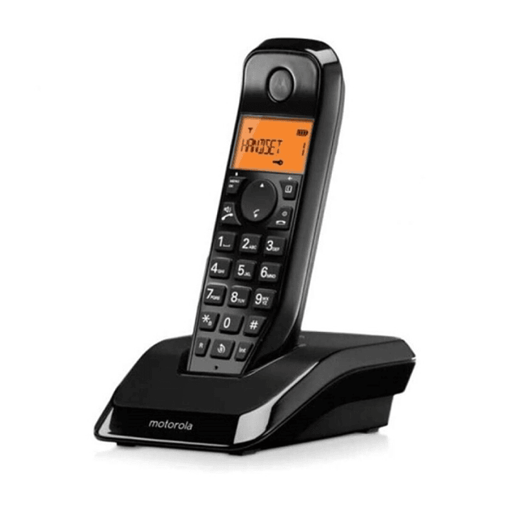 Motorola S1201 Telefono Inalambrico Dect - Identificador de Llamada - Contestador - Manos Libres - Color Negro 1