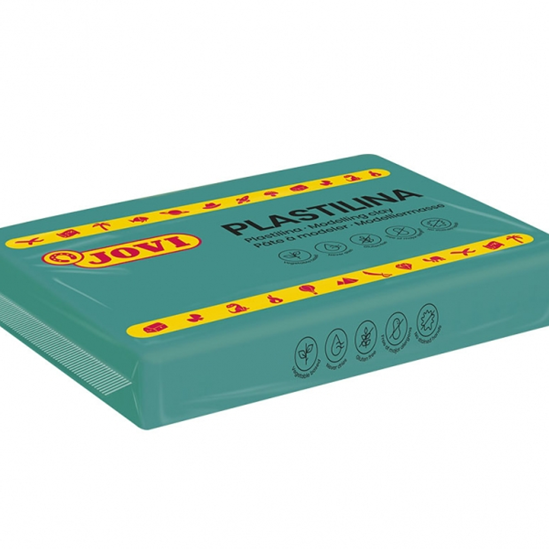 Jovi Caja de 15 Pastillas de Plastilina 350gr - Pasta Vegetal - No Se Seca - sin Gluten - Inocua - Facil de Moldear - Ideal para Figuras en Volumen -  1