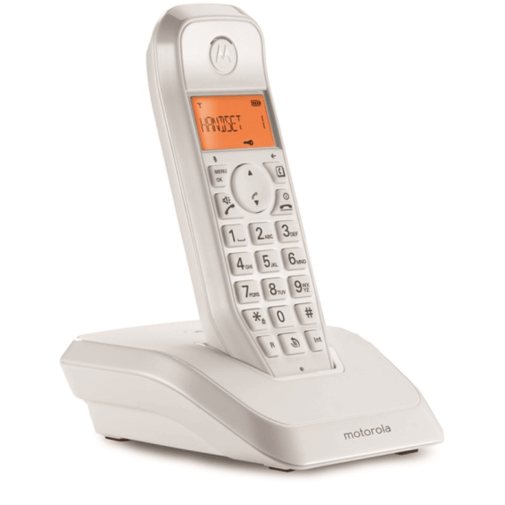 Motorola S1201 Telefono Inalambrico Dect - Identificador de Llamada - Contestador - Manos Libres - Color Blanco 1