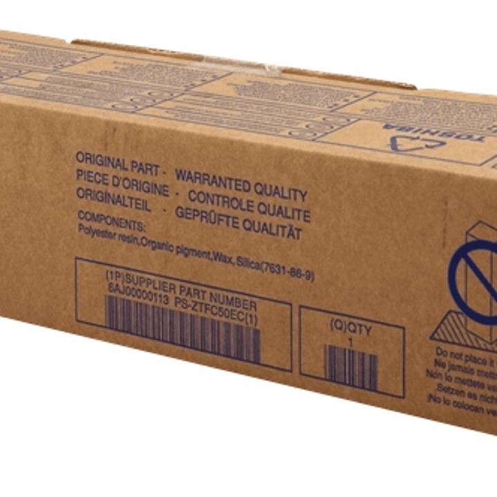 Toshiba T-FC50EC Cyan Cartucho de Toner Original - 6AJ00000113/6AJ00000227/6AJ00000301 1