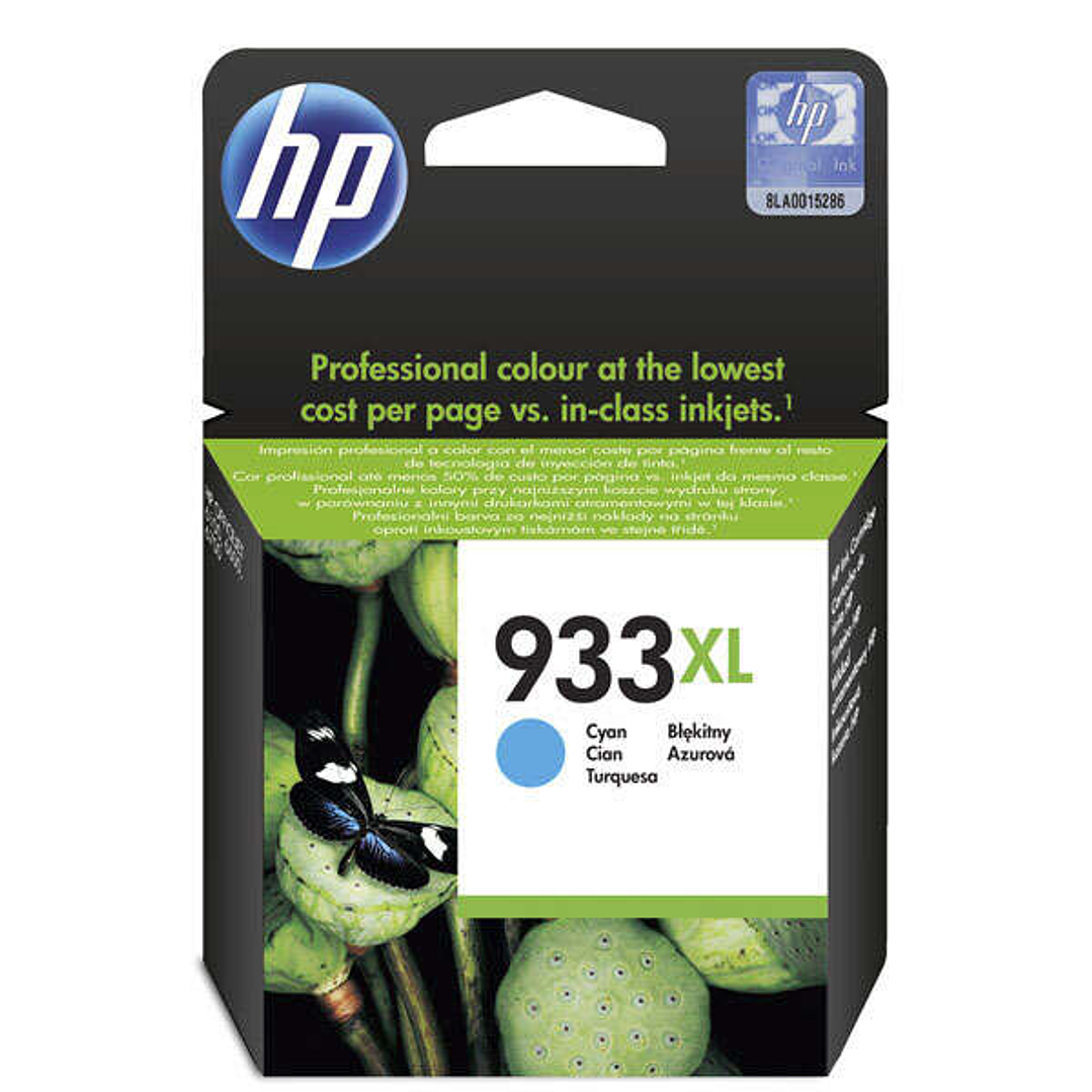 HP 933XL Cyan Cartucho de Tinta Original - CN054AE 1