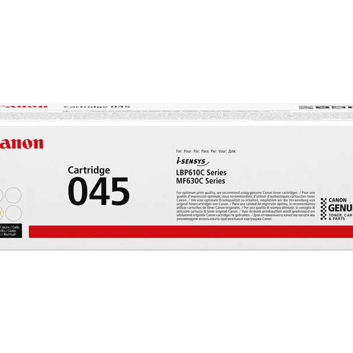Canon 045 Amarillo Cartucho de Toner Original - 1239C002 1