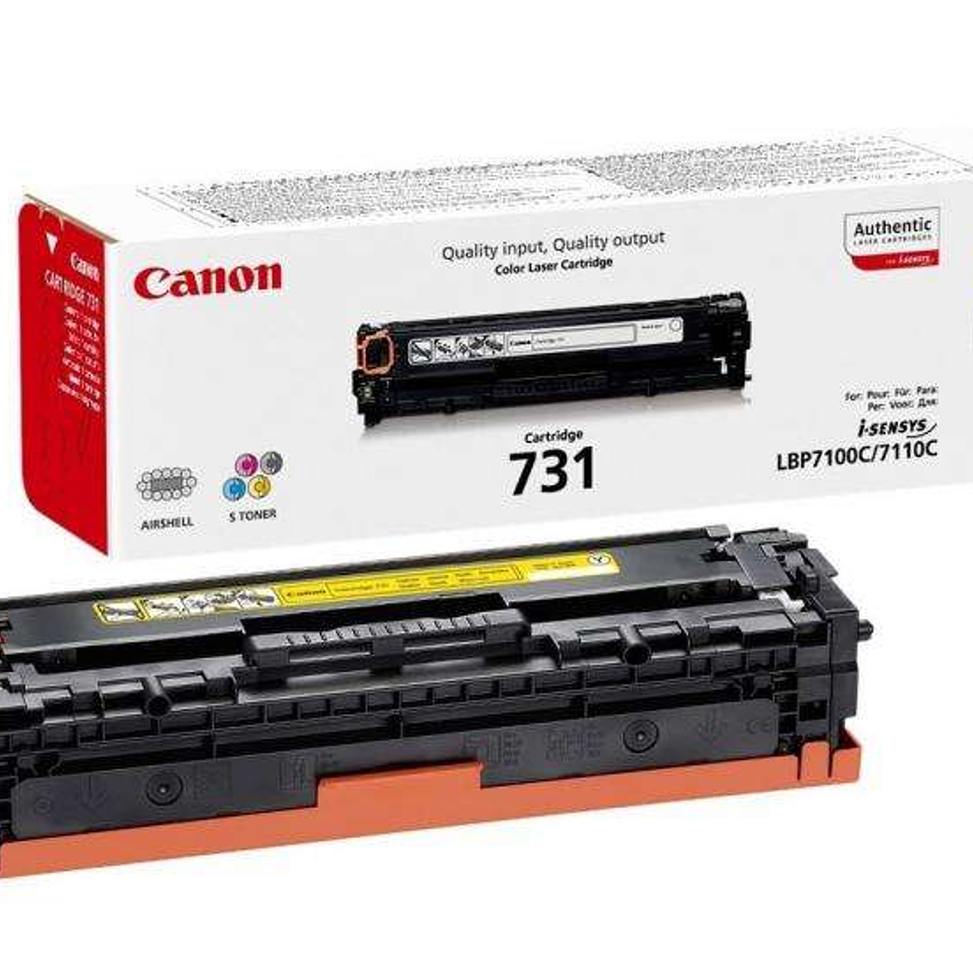 Canon 731 Amarillo Cartucho de Toner Original - 6269B002 1
