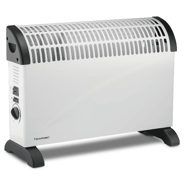 Blaupunkt Radiador Convector - Potencia 2000W - Termostato Regulable - Ventilador Turbo Independiente - Asas Integradas - 53.5x19.6x38.5cm - Color Bla 1
