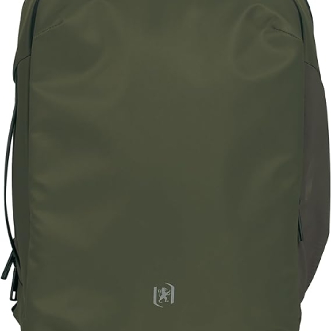 Oxford Identity Mochila Executive 18L - 2 Compartimentos y 12 Bolsillos - Bolsillo Antirobo - Asa Superio y Lateral - 42x32x13cm - Color Caqui 1