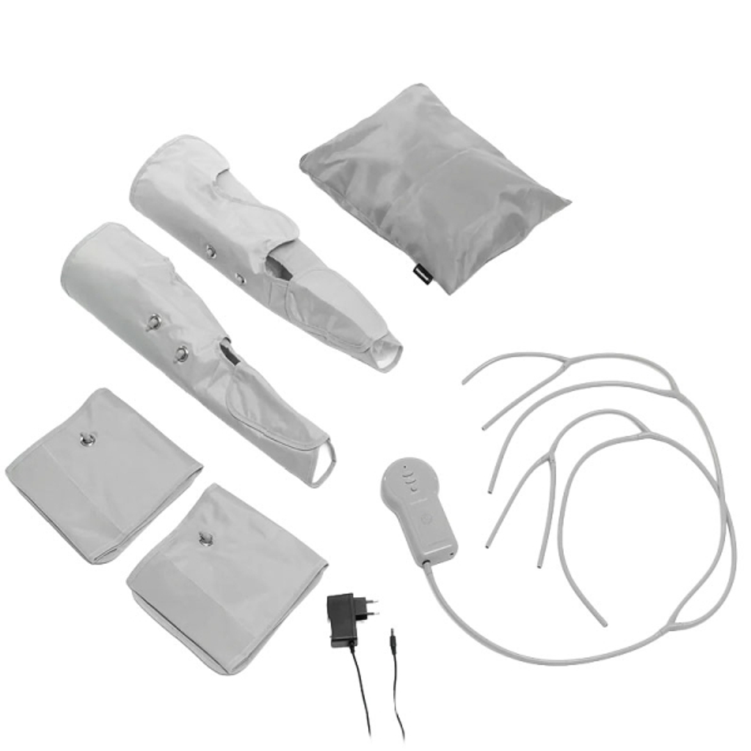 Innovagoods Maspres Masajeador de Piernas por Compresion de Aire - Cable 90cm - Presion hasta 96kPa - 4 Niveles de Intensidad - Bolsa de Transporte -  1