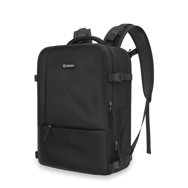 Numada Explorer B40 Mochila de Viaje Cabina 40x20x25 cm con Puerto USB, Compartimento para Portatil y Zapatero, Color Negro 1