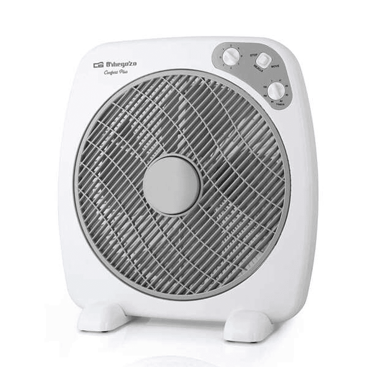 Orbegozo BF 0140 Ventilador Portatil con Difusor Rotativo y Temporizador - Ideal para Oficina, Camping y Habitaciones Pequeñas - Silencioso y Potente 1