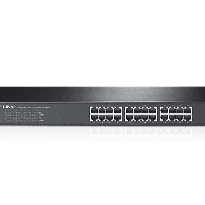 TP-Link Switch para Bastidor - 24 Puertos a 10/100 Mbps - Tecnologia Verde 1