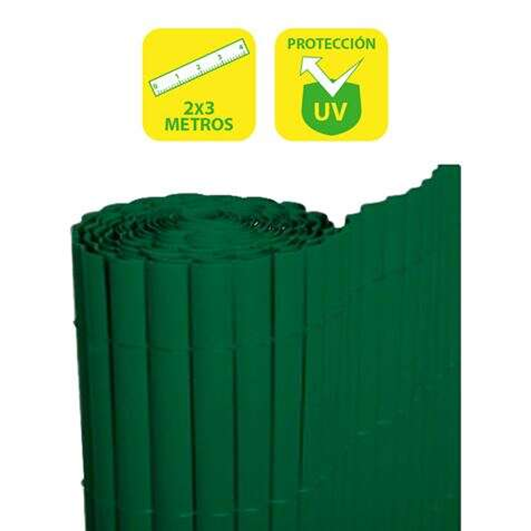 SunGarden Cañizo Plastico Doble Cara 2x3m - Color Verde 1