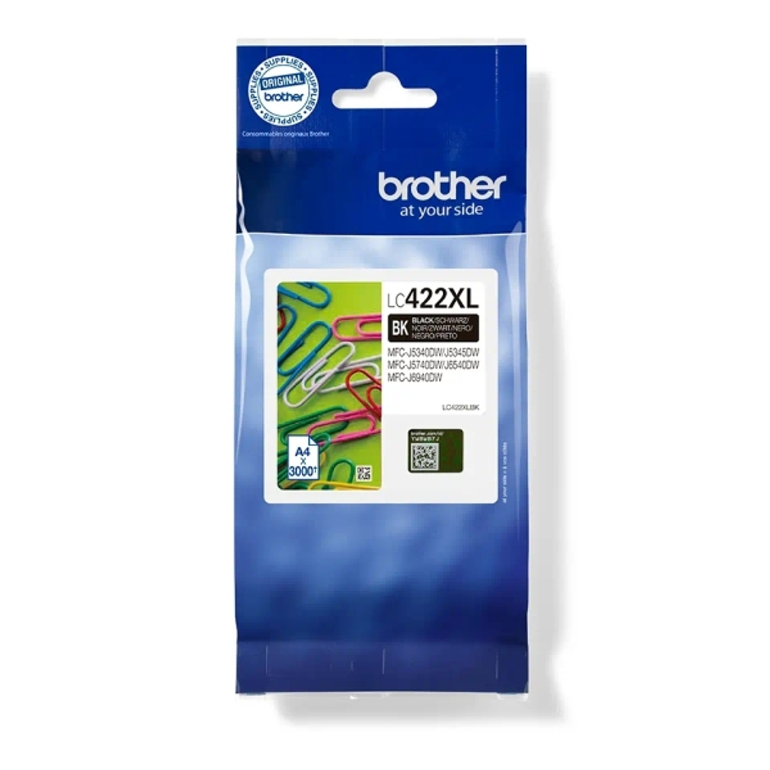 Brother LC422XL Negro Cartucho de Tinta Original - LC422XLBK 1