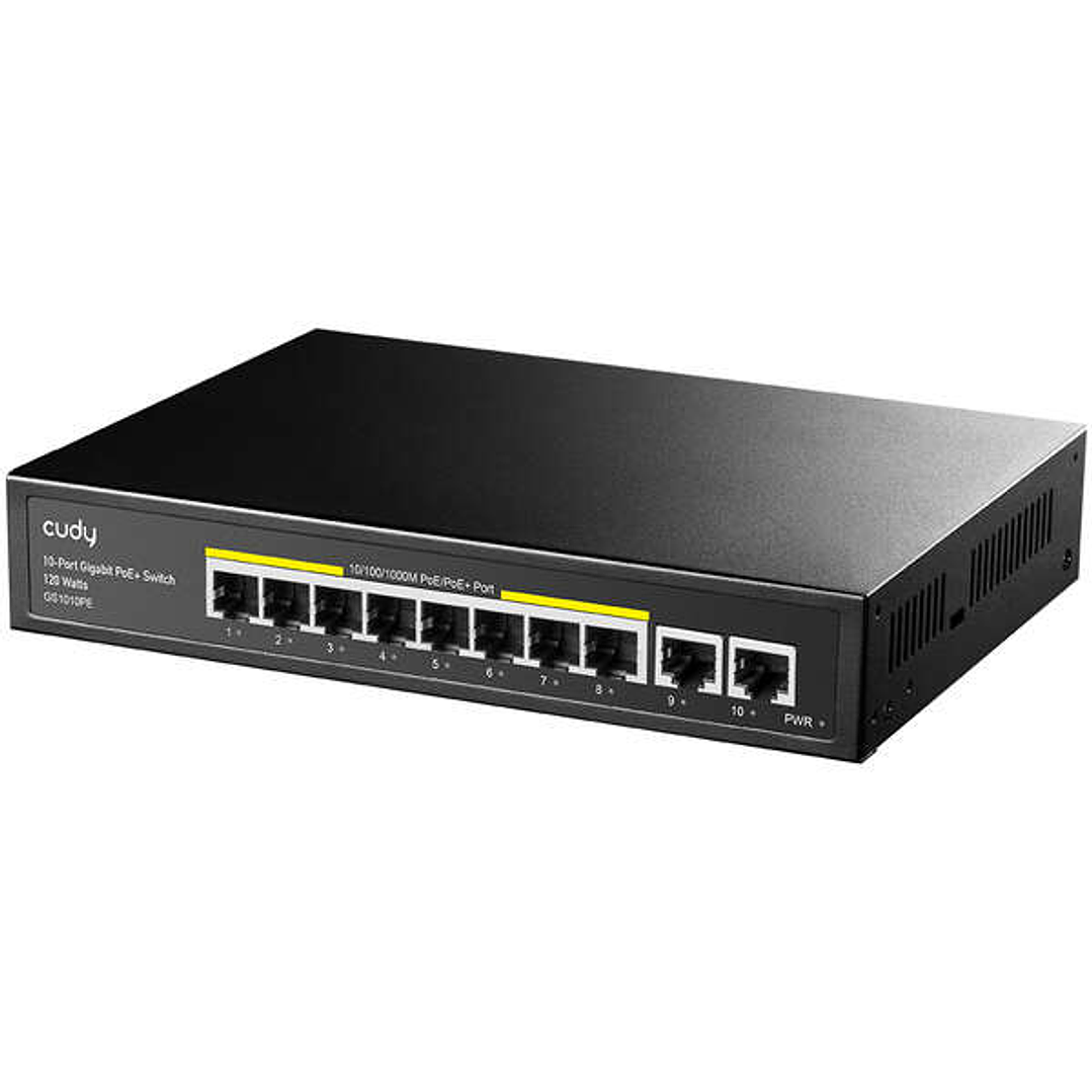 Cudy GS1010PE Switch Gigabit PoE+ de 10 Puertos 1