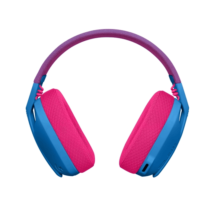 Logitech G435 Auriculares Gaming Inalambricos - Diadema Ajustable - Bluetooth LightSpeed - 2 Microfonos - Color Azul y Frambuesa 1
