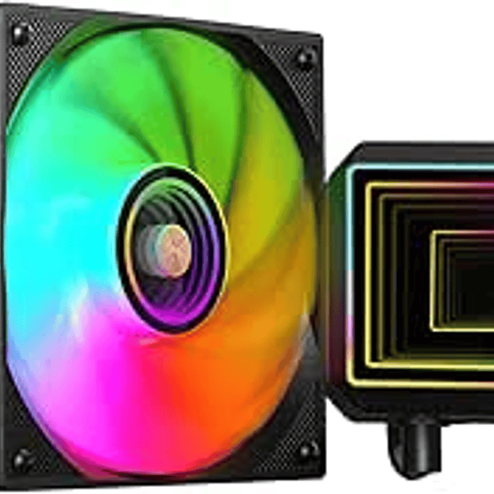 Mars Gaming ML-TWO120 Kit de Refrigeracion Liquida - Potencia 300W - Iluminacion ARGB Infinity Mirror - Bomba Opti-Chamber - Color Negro 1