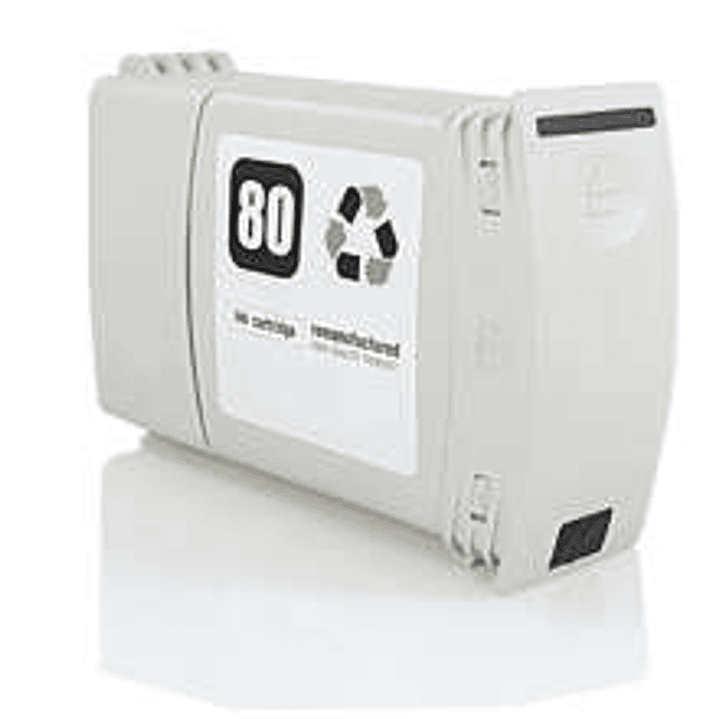 Generico HP 80 Negro Cartucho de Tinta Pigmentada - Reemplaza C4871A 1