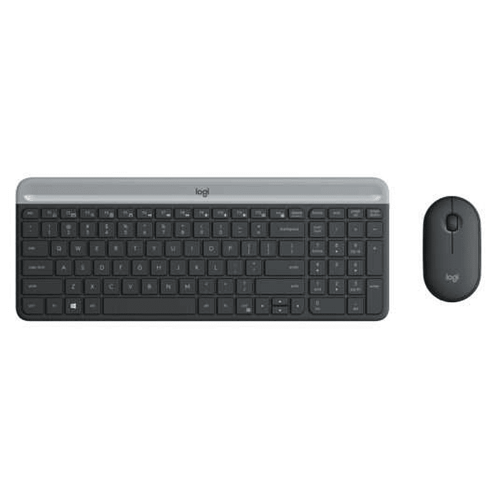 Logitech MK470 Slim Pack Inalambrico USB Teclado 12 Teclas FN + Raton 1000dpi 3 Botones - Ultafinos - Silenciosos - Uso Ambidiestro - Color Negro 1