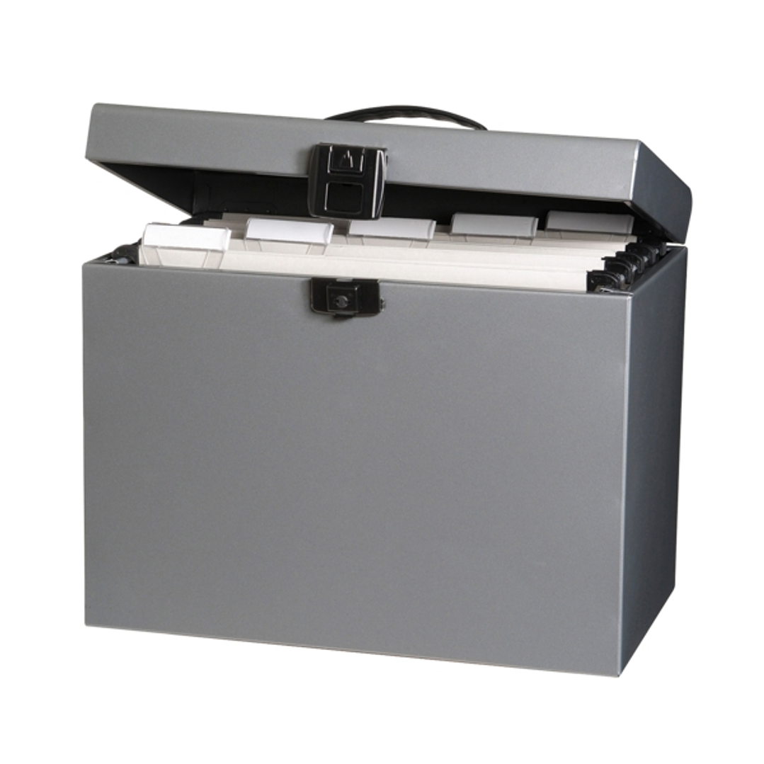 Oxford Class N' Go Classic Maletin de Metal para Carpetas Colgantes A4 - Resistente y Duradero - 220x295x370mm - Ideal para Organizar Documentos - Pra 1