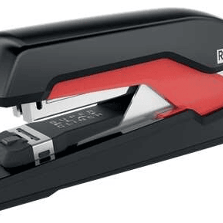 Rapid Supreme SO60 Grapadora de Sobremesa - Hasta 60 Hojas - Para Grapas 24/6-8+, 26/6-8+ - Grapado Plano - Color Negro/Rojo 1
