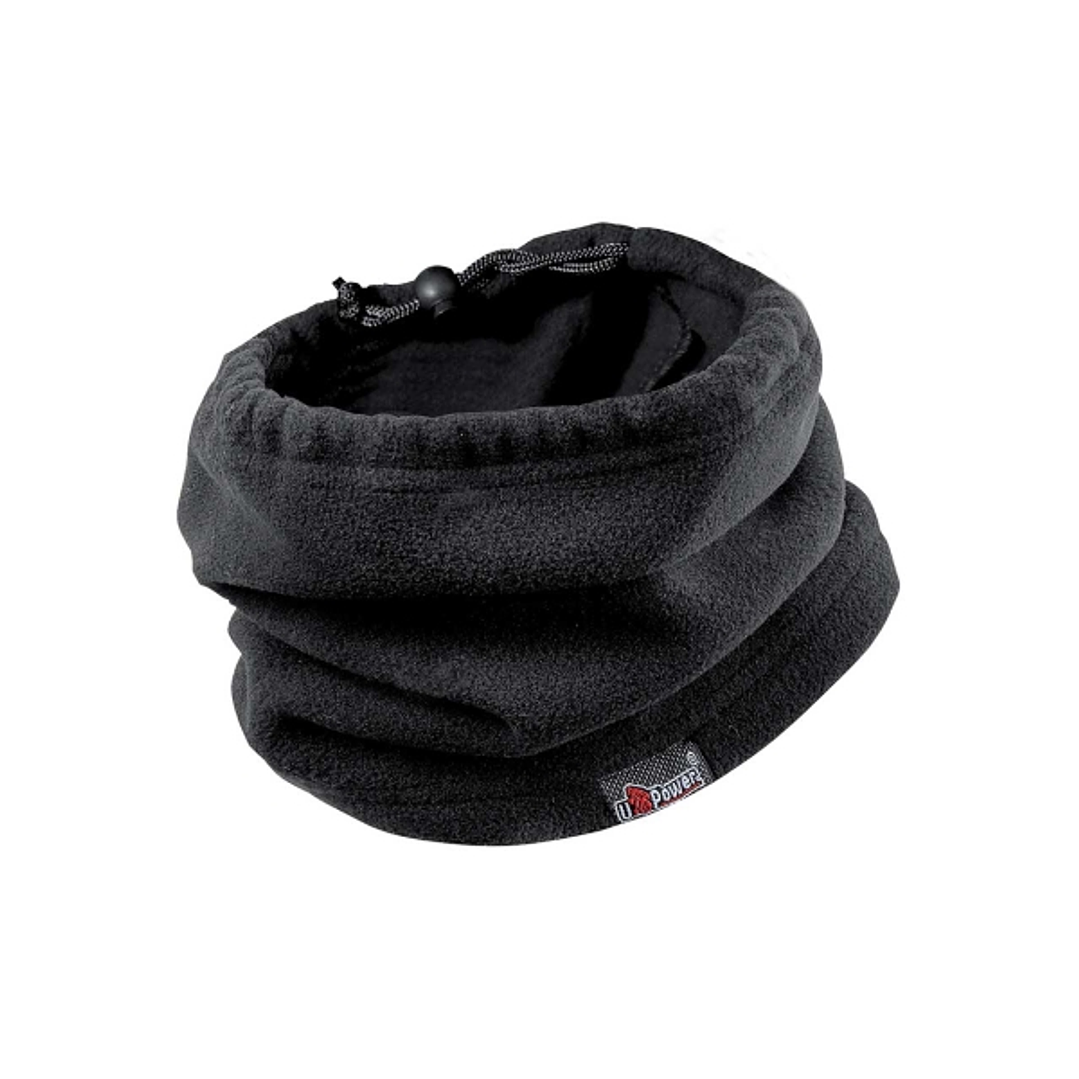 Upower Braga de Cuello con Reguladores - Talla Unica - Logotipo Bordado, Material 100% Poliester, Durabilidad y Estilo - Color Negro Carbon 1