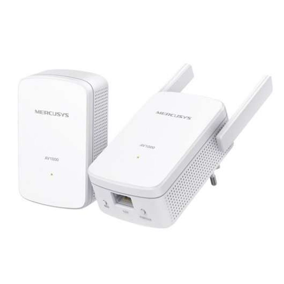 Mercusys MP510 Kit WiFi Powerline AV1000 Gigabit - 1000Mbps - Alcance hasta 300m - Gigabit Ethernet 1