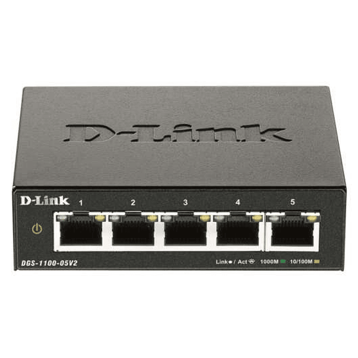 D-Link Switch Smart 5 Puertos Gigabit 10/100/1000 Mbps 1