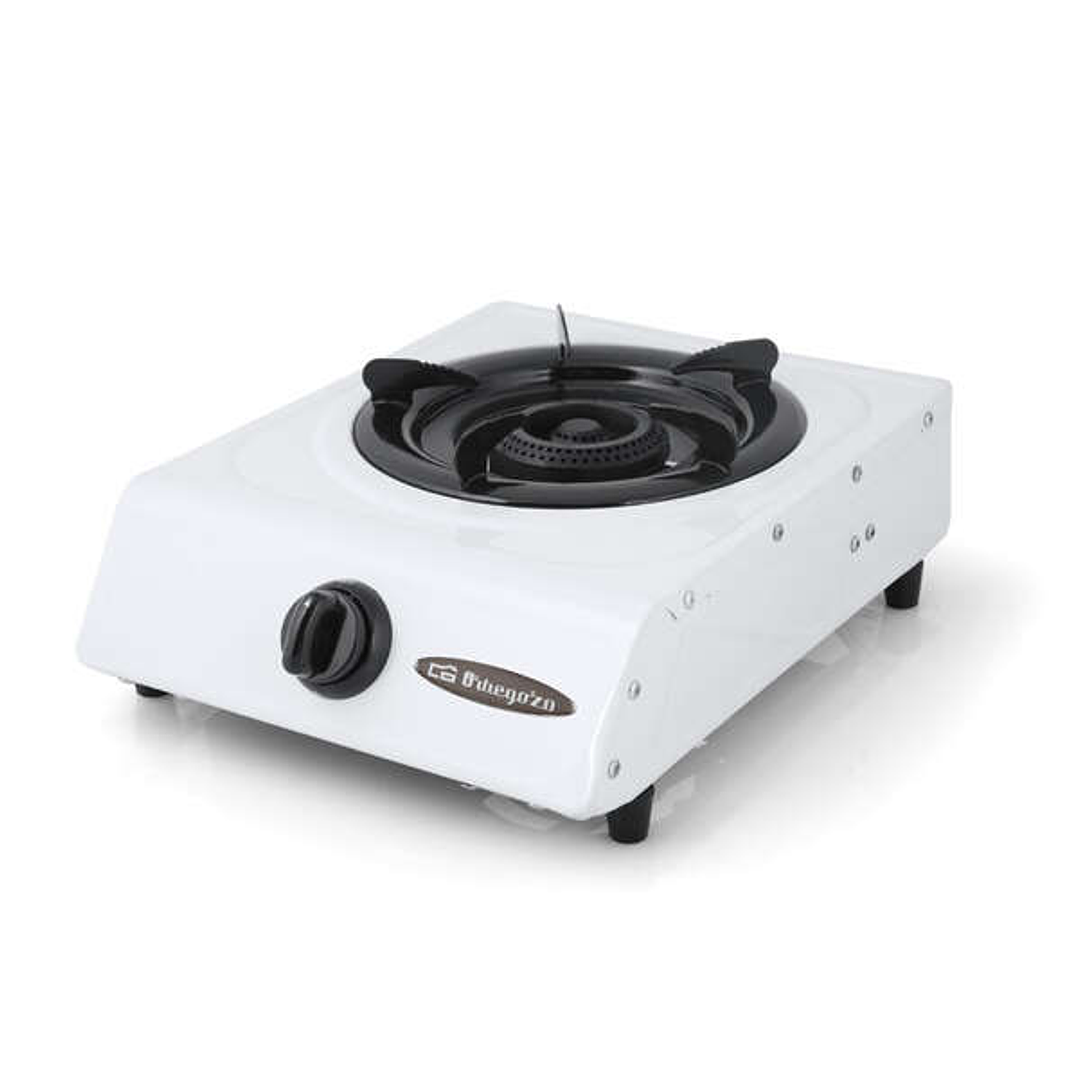 Orbegozo FO 1600 Hornillo a Gas Blanco - Encendido Piezoelectrico - Quemador de Triple Corona - Versatil y Practico - Ideal para Picnics y Camping 1
