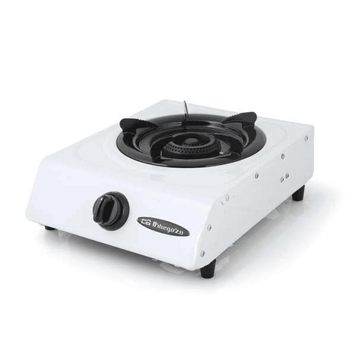 Orbegozo FO 1600 Hornillo a Gas Blanco - Encendido Piezoelectrico - Quemador de Triple Corona - Versatil y Practico - Ideal para Picnics y Camping 1