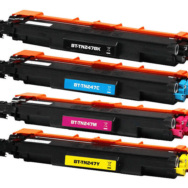 Brother TN247/TN243 Pack de 4 Cartuchos de Toner Genericos 1