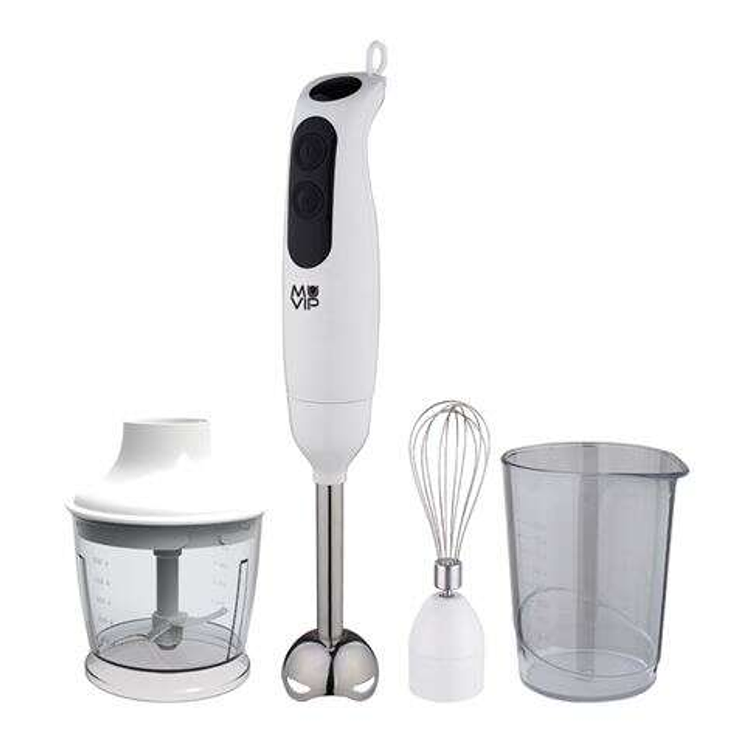 Muvip Batidora de Mano 500W + Accesorios - 2 Velocidades - Cuchilla de Acero Inoxidable - Termostato de Seguridad 1