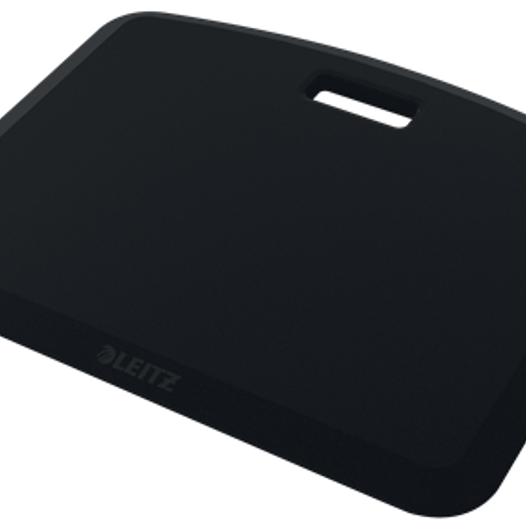 Leitz Ergo Cosy Alfombrilla Antifatiga - Ayuda a Reducir la Fatiga - Mejora la Circulacion - Para Usar con Calcetines o Descalzo - Color Gris Oscuro 1