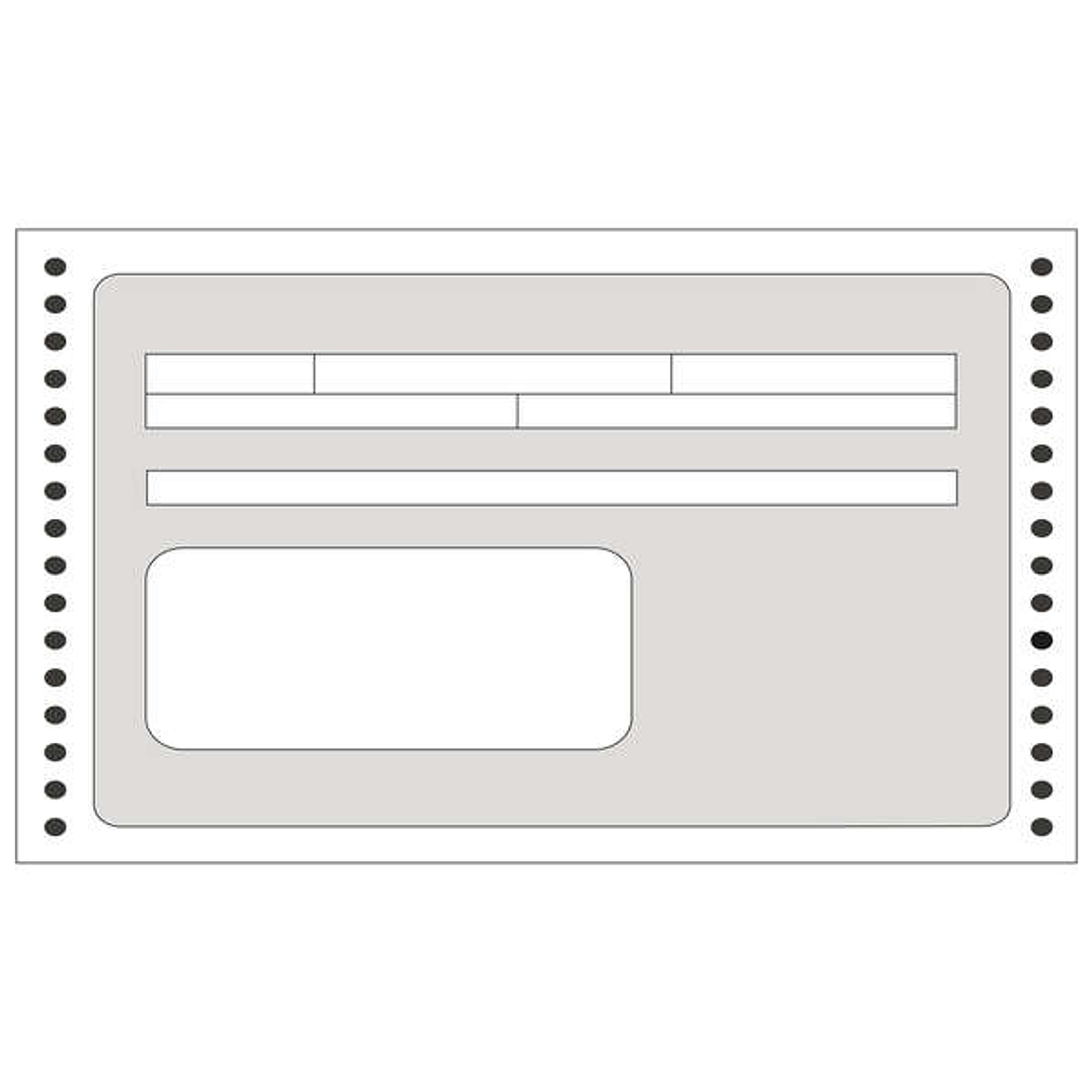 Apli Formulario Recibos en Continuo 240mm x 4' - 1500 U - Impresion de Alta Calidad - Papel Autocopiativo - Facil Separacion Blanco 1