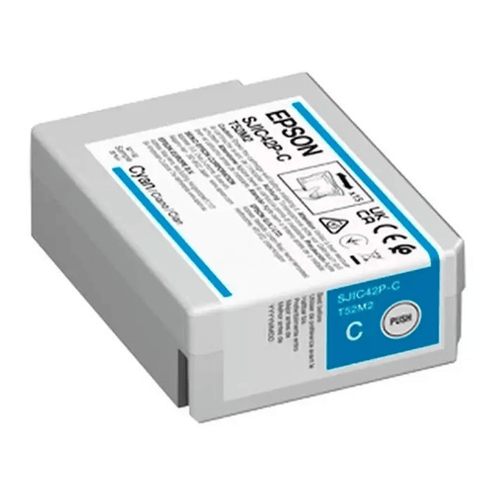 Epson SJIC42P-C Cyan Cartucho de Tinta Original - C13T52M240 1