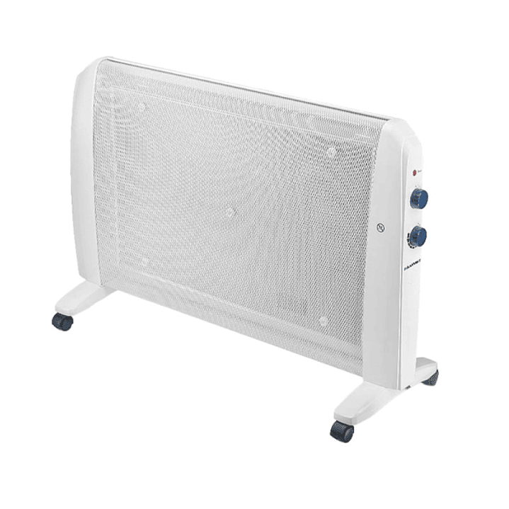 Blaupunkt Radiador de Mica - Potencia 2000W - Termostato Regulable - Interruptor Antivuelco - Asa Lateral - Indicador Luminoso - Ruedas - Color Blanco 1