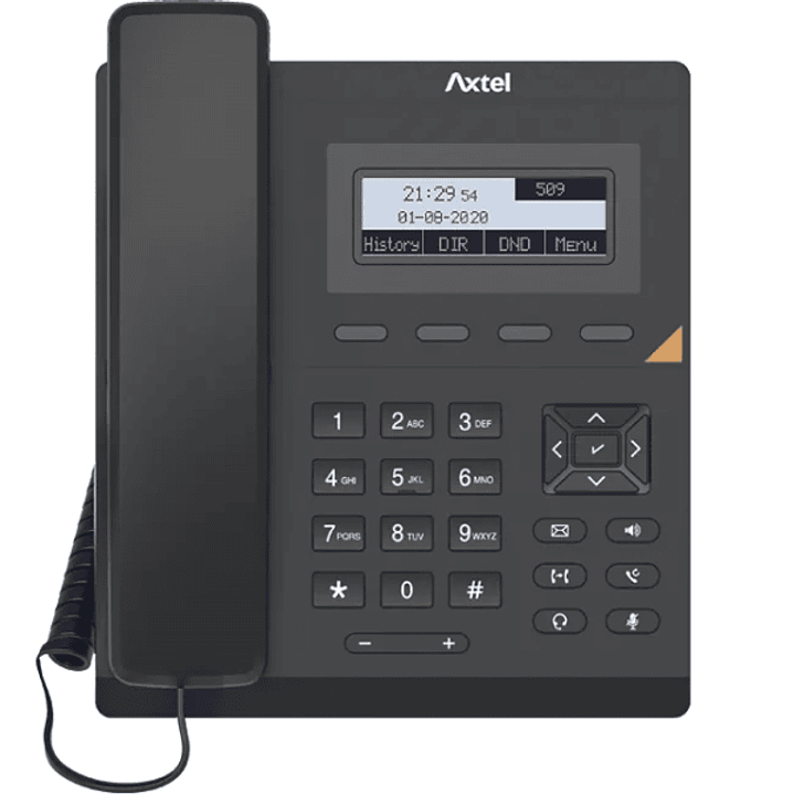 Axtel AX-200 Telefono fijo IP - PoE - 1000 Entradas - Color Negro 1