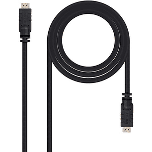 Nanocable Cable HDMI v1.4 con Repetidor Macho a HDMI v1.4 Macho 30m - Alta Velocidad - Color Negro