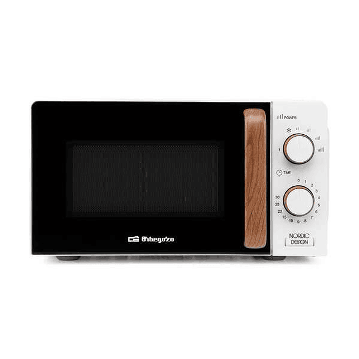 Orbegozo Mi 2122 Microondas - Capacidad 20L - Potencia 700W - 6 Niveles de Potencia - Temporizador 30min - Descongelacion - 230V 1