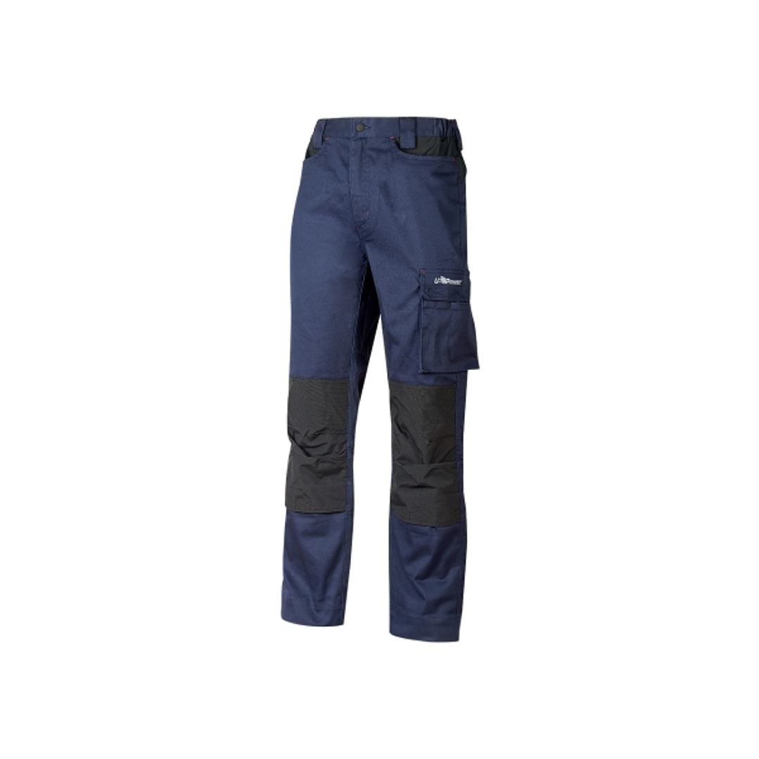 Upower Mallorca Pantalon de Trabajo Ergonomico - Talla 2XL - Algodon Elastico, Cintura Elastica, Multiples Bolsillos, Refuerzos Estrategicos, Detalles 1