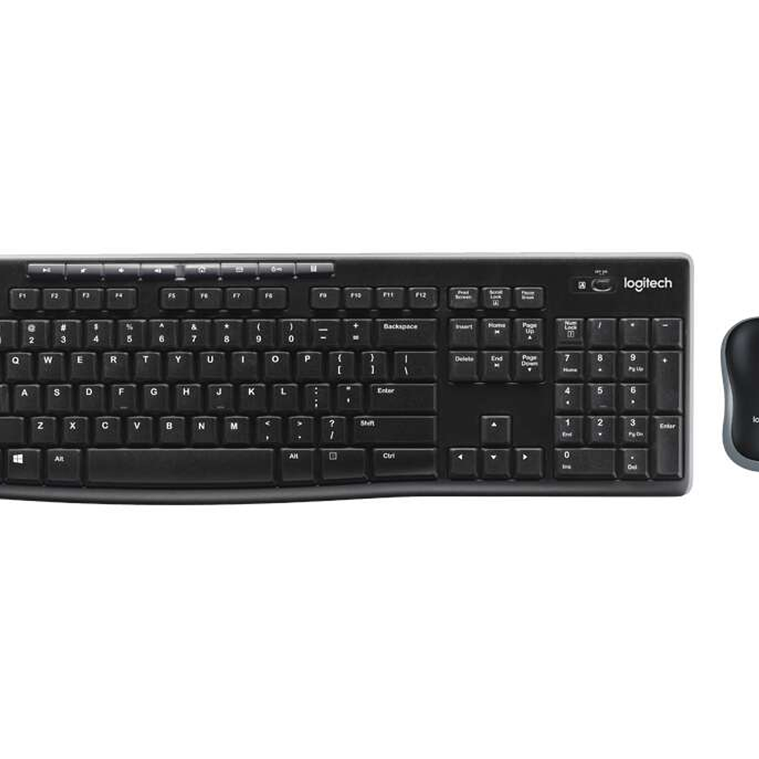 Logitech MK270 Pack Inalambrico USB Teclado Multimedia + Raton 1000dpi 3 Botones - Uso Ambidiestro - Color Negro 1