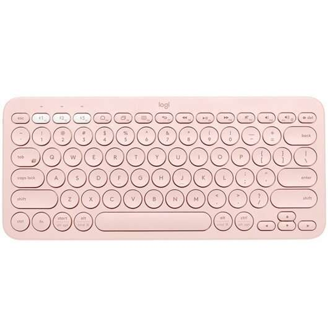 Logitech K380 Teclado Inalambrico Bluetooth - Hasta 3 Dispositivos Simultaneamente - Color Rosa 1