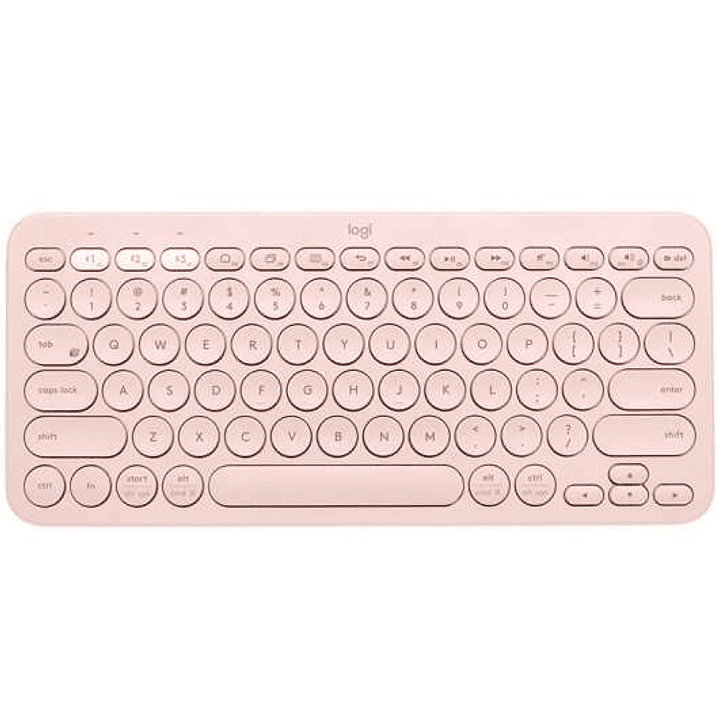 Logitech K380 Teclado Inalambrico Bluetooth - Hasta 3 Dispositivos Simultaneamente - Color Rosa 1