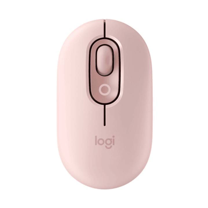 Logitech POP Mouse Raton Inalambrico 1000dpi - 4 botones - Multidispositivo - Color Rosado 1