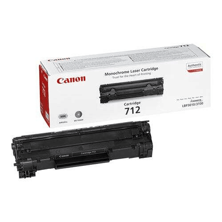 Canon 712 Negro Cartucho de Toner Original - 1870B002 1