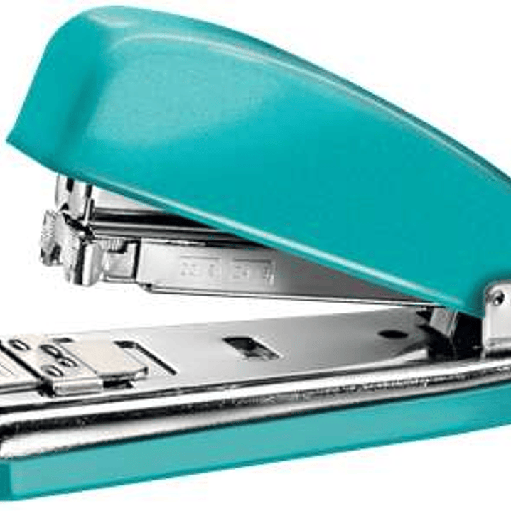 Petrus 226 WOW Grapadora Metalica + Caja de 200 Grapas - Hasta 30 Hojas - Grapado Cerrado, Abierto y Clavado - Color Turquesa Metalizado 1